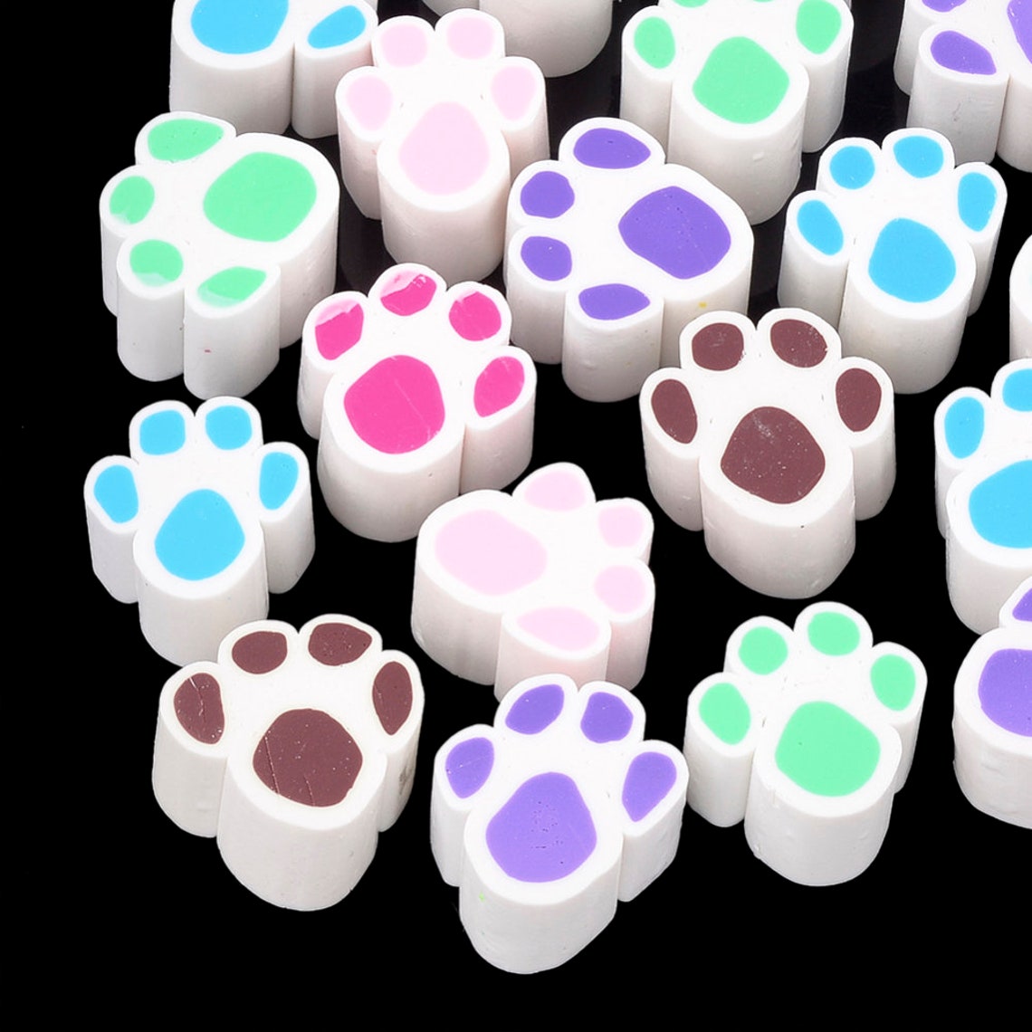 Dog Paw Print Polymer Clay Etsy