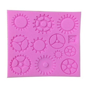Steampunk Gear Shape DIY Food Grade Silicone Mold