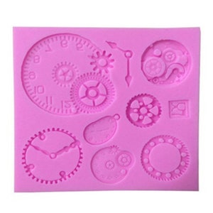 Steampunk Gear Shape DIY Food Grade Silicone Mold