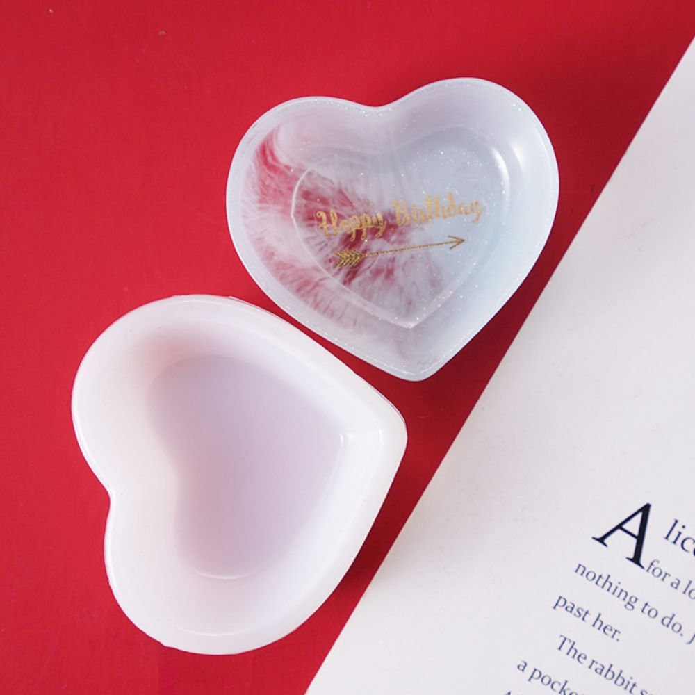 ZPAQI Heart Sign Mold 4 Resin Mold Silicone Mold for Epoxy Resin