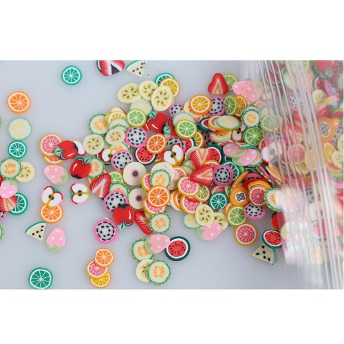 Fruit Polymer Clay Slices Scrapbook DIY Nail Arts Decoration Etsy
