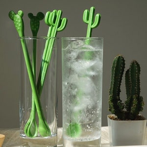 | de la barre Cactus Stir Boire remuer | Boisson personnalisée remuer | | de plantes de cactus Remuer les amoureux des plantes