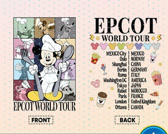 Mickey & Friends Epcot World Tour Png, Trinken um die Welttour, Mickey Eras Tour Png, Epcot Essen und Wein Png, Png Designs