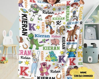 Personalized Toy Movie Blanket, Characters Blanket, Cartoon Movie Blanket Christmas Gift, Character Blanket, Toy Fleece Blanket, Toy Quilt