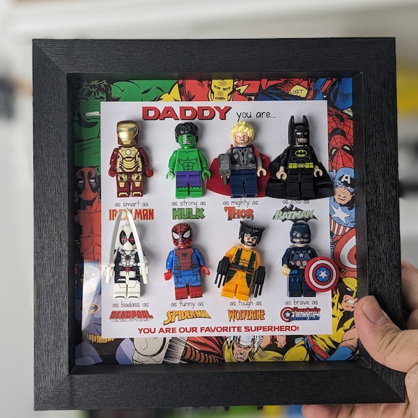 Best Dad Superhero Gift | Dad Superhero Frame | Father's Day Gifts | Gifts For Dad | Dad Gifts From Kids | Father's Day 2024 | Daddy Gift