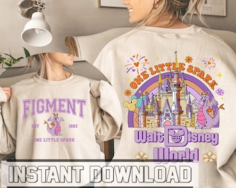 Vintage Figur Png, Figur est 1983 Png, Ein kleiner Funken Png, Retro Disneyworld Shirt, Disneyland Schloss, Epcot Figur Png-Datei