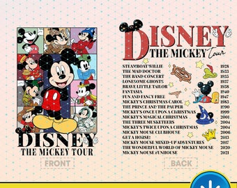 Mickey And Friends Eras Tour Png, Mickey And Friends Eras Png, Disneyland Concert Music Shirt Design, Mickey Eras Tour, Magic Kingdom Trip