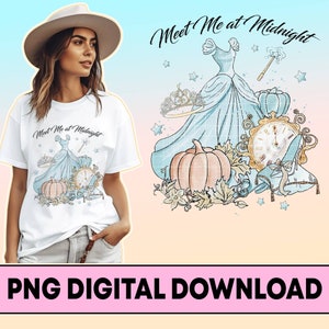 Cinderella Meet Me at Midnight Taylor Png, Cinderella Midnights Album Png, Cinderella Princess Png, Disneyland Eras Tour, Png Design