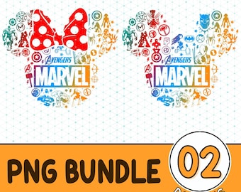 Mickey Avengers PNG, superhéroe de los Vengadores, camisetas para parejas, camisetas familiares a juego, símbolo del escuadrón de superhéroes a juego, diseños PNG