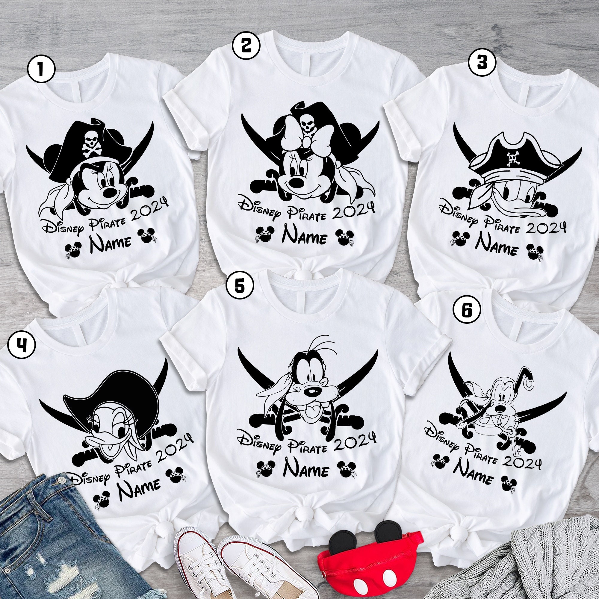 Discover Disneyland Pirates of the Caribbean Shirt, Disneyland Family Trip 2024 Shirt, Mickey Minnie Shirt, Donald Duck Shirt, Family Vacation Shirt