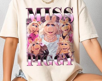 Camiseta pirata de Miss Piggy de Disneyland, camiseta de Los Muppets, camiseta de viaje a Disneyland, camiseta de la rana Gustavo, camiseta de Magic Kingdom, camiseta de Miss Piggy