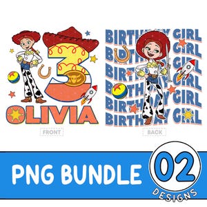 Personalized Jessie Birthday Girl Png, Disneyland Toy Story Birthday Girl Png, Toy Story Theme Party, Family Birthday Matching Png