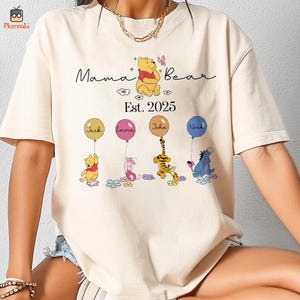 Winnie The Pooh Mama Bear Shirt, First Mothers Day Shirt, New Mom Shirt, Mom To Bee Shirt, Pooh Bear Shirt, Mom and Daughter Shirt