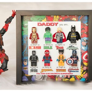 Best Dad Superhero Gift Dad Superhero Frame Father's Day Gifts Gifts For Dad Dad Gifts From Kids Father's Day 2024 Daddy Gift image 4