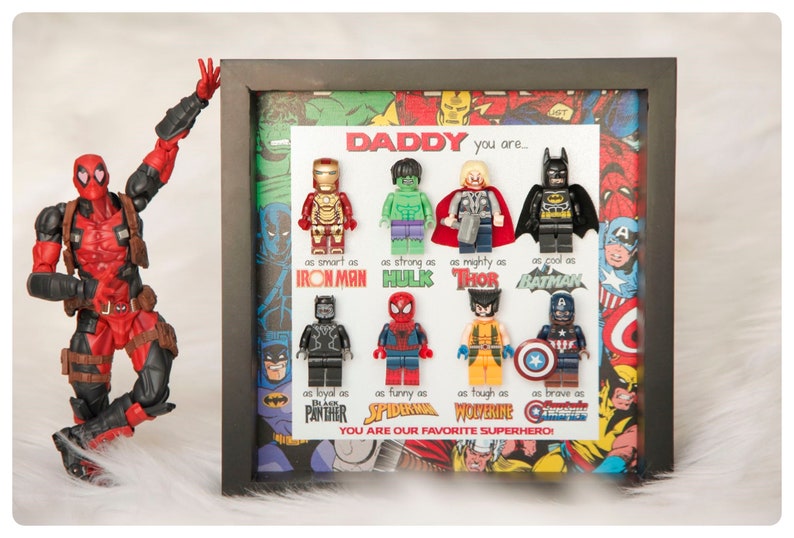 Best Dad Superhero Gift Dad Superhero Frame Father's Day Gifts Gifts For Dad Dad Gifts From Kids Father's Day 2024 Daddy Gift image 4