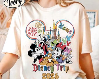 Personalized DisneyTrip 2026 Shirt, Disneyland Vacation 2026 Shirt, Mickey And Friends Family Shirts, Family Matching Vacation Trip Tee 14