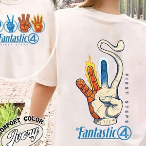 Comfort Colors® The Fantastic Four First Steps Shirt, Fantastic Four MCU Superhero Shirt, Reed Richards Doctor Doom Tee, MCU Fan Gift