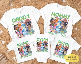 Camiseta personalizada de cumpleaños familiar de Zootopia 2 de Disneyland, camiseta de la película Zootopia, camiseta de cumpleaños de Judy Hopps y Nick Wilde, camiseta de cumpleaños familiar a juego