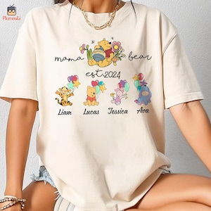 Winnie The Pooh Mama Bear Shirt, First Mothers Day Shirt, New Mom Shirt, Mom To Bee Shirt, Honey Bear Shirt, Mom and Daughter Shirt