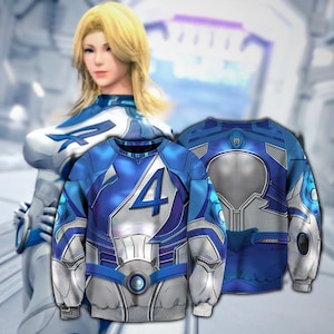 Mcu Rival Fantastic Four Sweatshirt Hoodie, Fantastic Four First Steps Sweatshirt Fantastic 4 Halloween Costume Reed Richards The Thing
