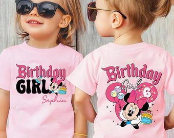 Disneyland Minnie Birthday Girl Shirt, Minnie Mouse Birthday Shirt, Disneyland Birthday Shirt, Birthday Girl Gift, Family Birthday Shirt