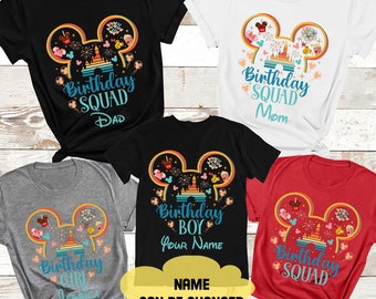 Personalized Disneyland Birthday shirts, Disneyland Birthday Matching shirt, Birthday Boy Girl Shirt, Disneyworld Family Vacation 2024 shirt