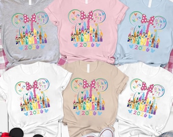 Personalized Disneyland Girl Trip 2026 Shirt Custom Disneyland Princess Shirt Disneyland Besties Shirt Disneyland Family Matching Shirt 07