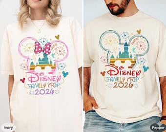 Disneyland-shirt familie-uitstapje, bijpassend shirt van Mickey Minnie, aangepast familieshirt, shirt Magic Kingdom, shirt Disneyworld vakantie