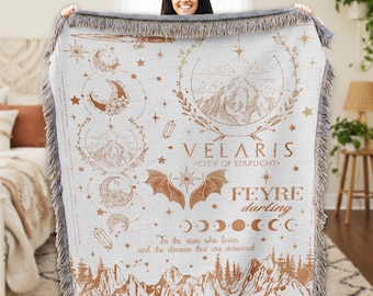 Gewebte Velaris Decke, City Of Starlight Decke, The Night Court, SJM Merch, City of Starlight Decke, ACOTAR Merch 01