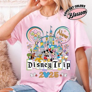 Mickey Minnie Disneytrip Matching Shirt, Custom Name Mickey And Friends Shirt, Family Matching Couple Shirt, Disneyland Family Trip Shirt