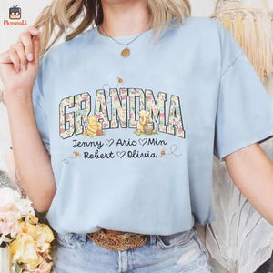 Winnie The Pooh Grandma Bear Shirt, Mothers Day Shirt, Family Matching Shirt, Disneyland Grandma Shirt, Pooh Family Shirt, Pooh Bear Shirt