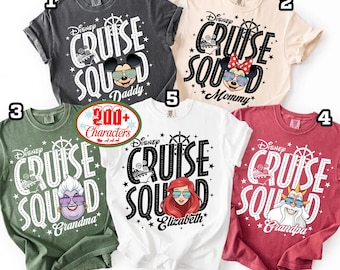Comfort Colors Cruise Squad Matching Shirts, Family Cruise Shirt, Disneyland Cruise Line Tee, Cruise Family Trip Shirts