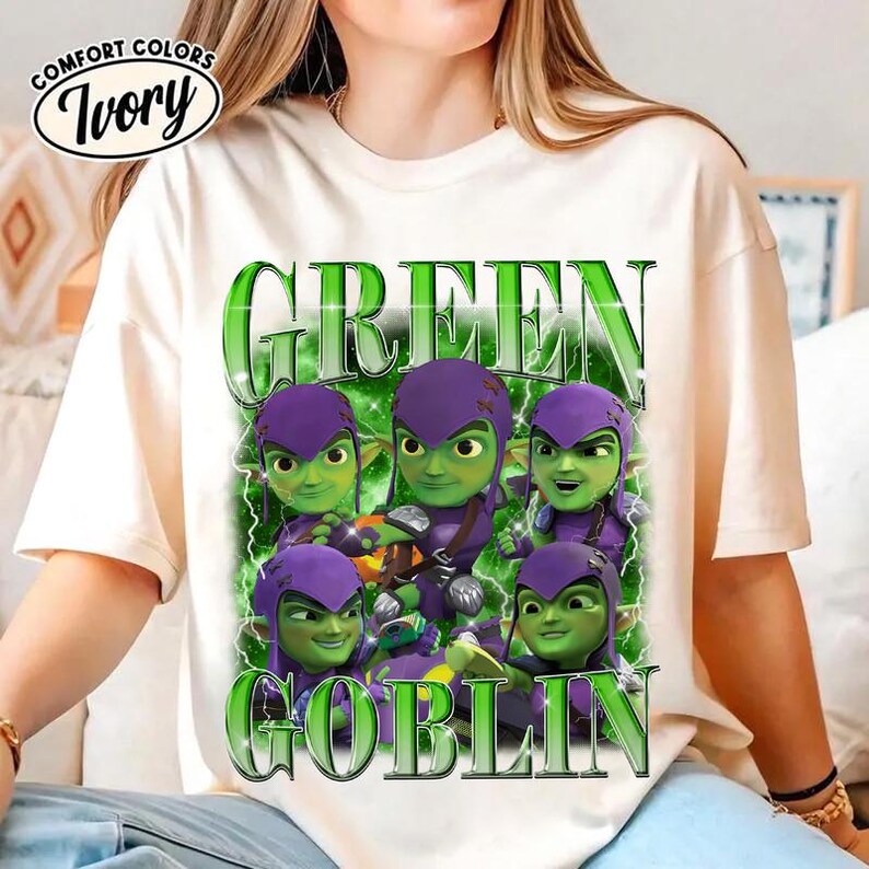 Camiseta de Spidey y sus increíbles amigos, camiseta de Spider-Man: Duende Verde, camiseta de Spidey y sus increíbles amigos, camiseta de los Vengadores del MCU 01 imagen 3