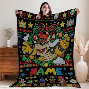 thumbnail image 2 of Super Mario Bowser Duvet Cover Set - Twin/Full/Queen/King Sizes - BHOMLY 2 of 3