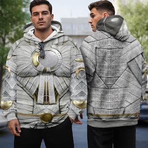 Moon Knight Sweatshirt Hoodie, Moon Knight Halloween Costume Hoodie Shirt, Steven Grant Marc Spector Sweatshirt, Superhero Costume Group Tee