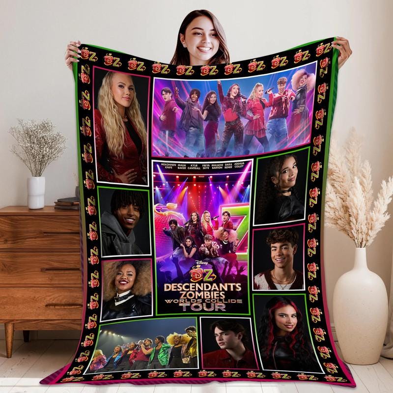 Descendants Zombies World Collide Tour Blanket, Descendants the