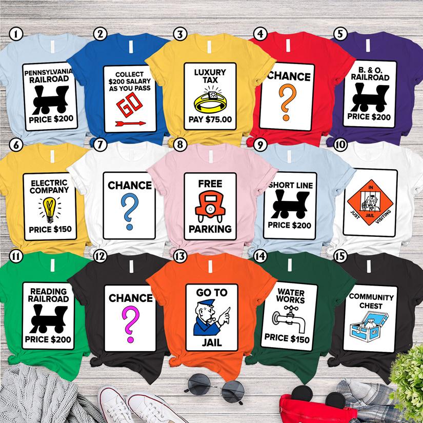 Monopoly Board Game Halloween Costume Shirt, Mickey's Not So Scary Halloween Shirt, Monopoly Costume Shirt, Family Group Halloween Shirt