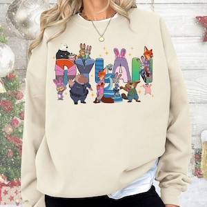 Chemise personnalisée Zootopie Disneyland Chemise anniversaire Zootopie personnalisée Chemise film Zootopie 2 Chemise Judy Hopps T-shirt assorti Disneyland famille image 1