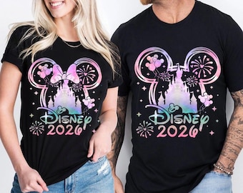 Camiseta personalizada de Disneyland 2026, camisetas del Castillo de Disneyland 2026, camiseta, camiseta de viaje familiar a Disneyworld 2026, camiseta familiar a juego de Disneyland 08