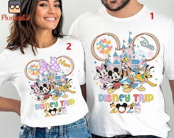 DisneyTrip Mickey Minnie Family Shirt, Disneyland Family Shirt, Family Matching Trip Shirt, Disneyland Vacation Shirt, Magic Kingdom Tee