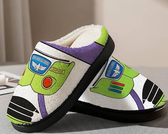 Disneyland Toy Story Buzz Lightyear Slipper, Disneyland Toy Story Movie Cozy Slipper, Disneyworld Lightyear Comfortable House Shoes 03