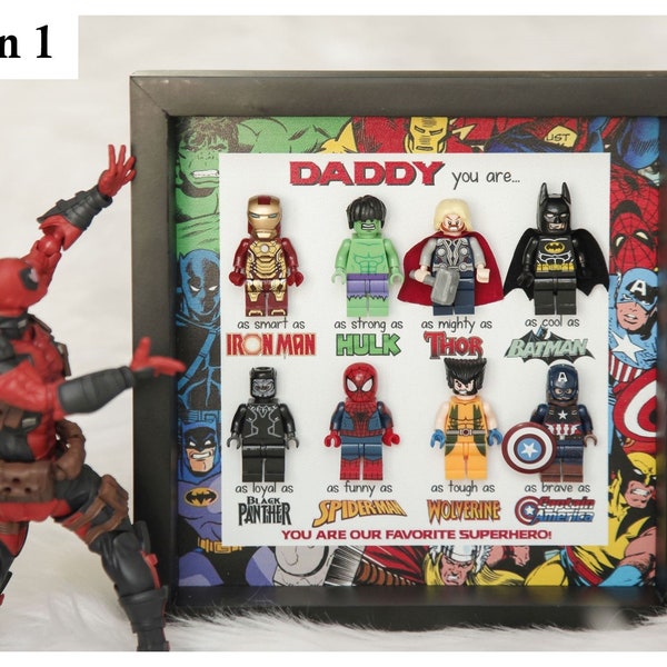 Best Dad Superhero Gift | Dad Superhero Frame | Father's Day Gifts | Gifts For Dad | Dad Gifts From Kids | Father's Day 2024 | Daddy Gift