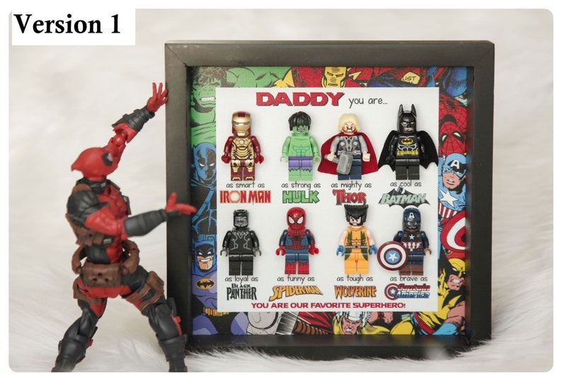 Best Dad Superhero Gift Dad Superhero Frame Father's Day Gifts Gifts For Dad Dad Gifts From Kids Father's Day 2024 Daddy Gift image 1