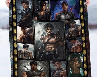 Xaden Riorson Fourth Wing Blanket, Riders Quadrant Blanket, Basgiath War College Bookish Blanket, Gift Blanket for Rebecca Yarros Fans 04