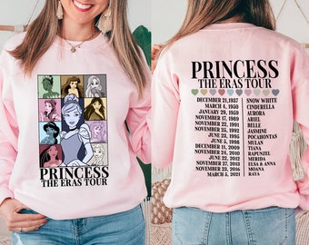 Chemise de la tournée de l'époque princesse Cendrillon, t-shirt de la tournée époques princesse, chemise Disneyland Princess Tour, chemise de voyage fille, t-shirt vacances en famille 2024
