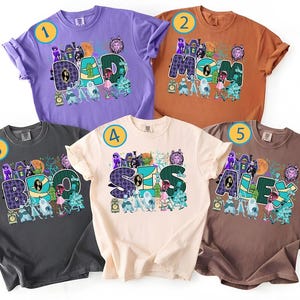 Custom Name Haunted Mansion Comfort Colors Shirt, Hitchhiking Ghosts Madame Leota Tee, Disneywland Family Matching Shirt Mickey Not So Scary