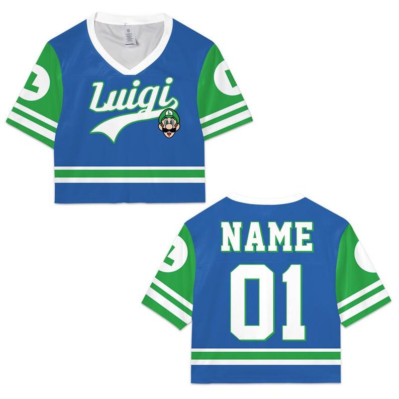 Maillot de football Super Mario Croptop, maillot de football Disneyland Luigi, chemise du film Mario Galaxy, chemise Epic Universe Mario Group -2 image 4