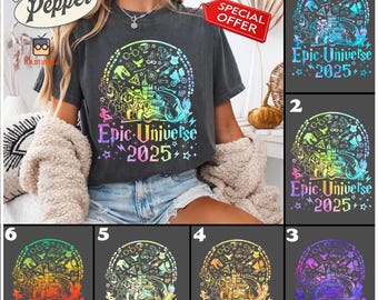 Universal Epic Universe Matching Family Shirt, Universal Studios Hologram Shirt, Mario Epic Universe Shirt, Universal Halloween Horror Shirt