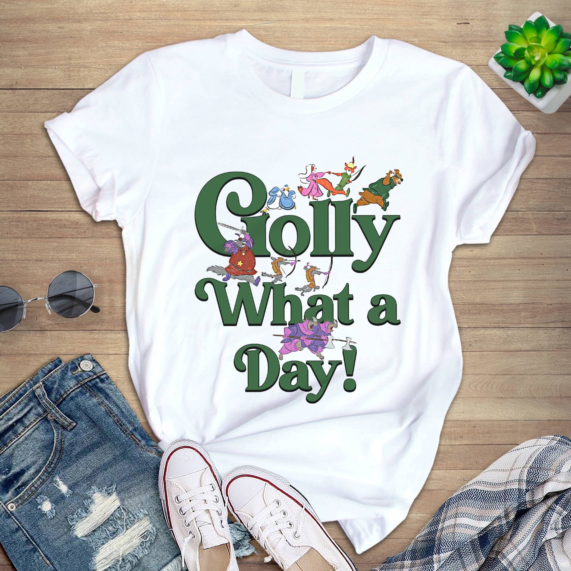 Discover Robin Hood Shirt, Golly What A Day Shirt, Robin Hood 50th Anniversary Shirt