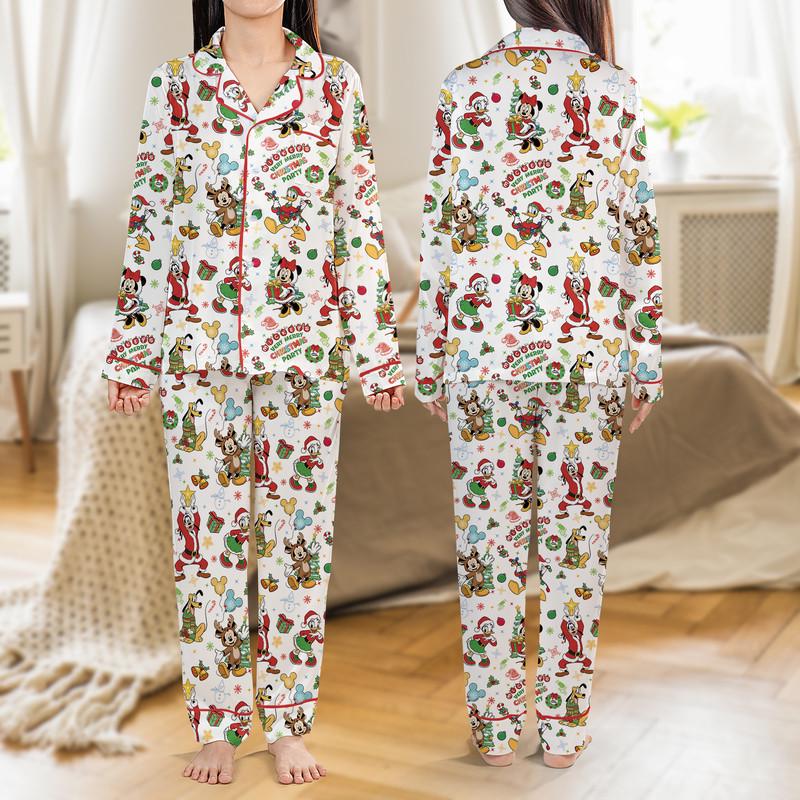 Discover Mickey'S Very Merry Christmas Party Pajama Set, Mickey And Friends Christmas Pajamas, Disneyland Christmas Pjs
